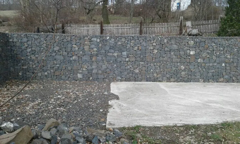 Gabionová opěrná zed Ustecký Kraj — fotografie 3